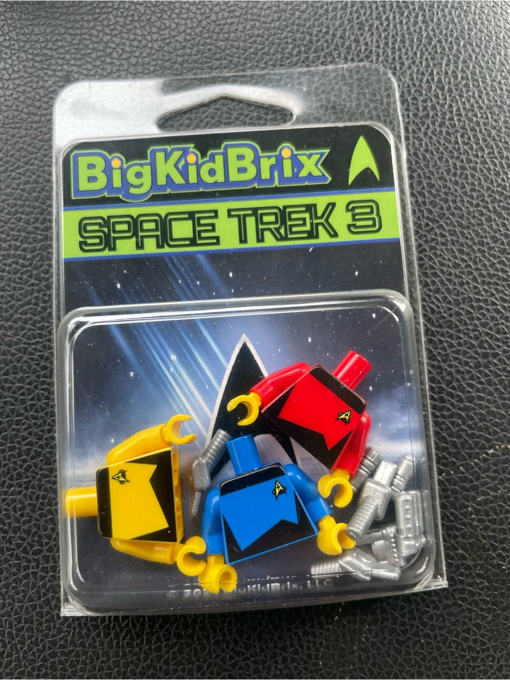 Space Trek 3 Kids Toy Torsos - Red, Blue, Yellow
